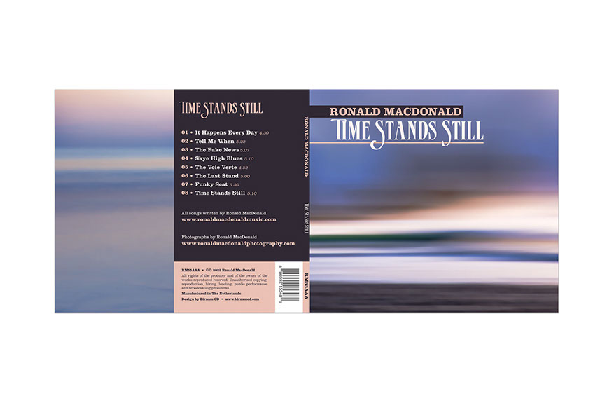 Ronald MacDonald Time Stands Still debut album recorded and written on the Isle of Skye at Ronald MacDonald Music
